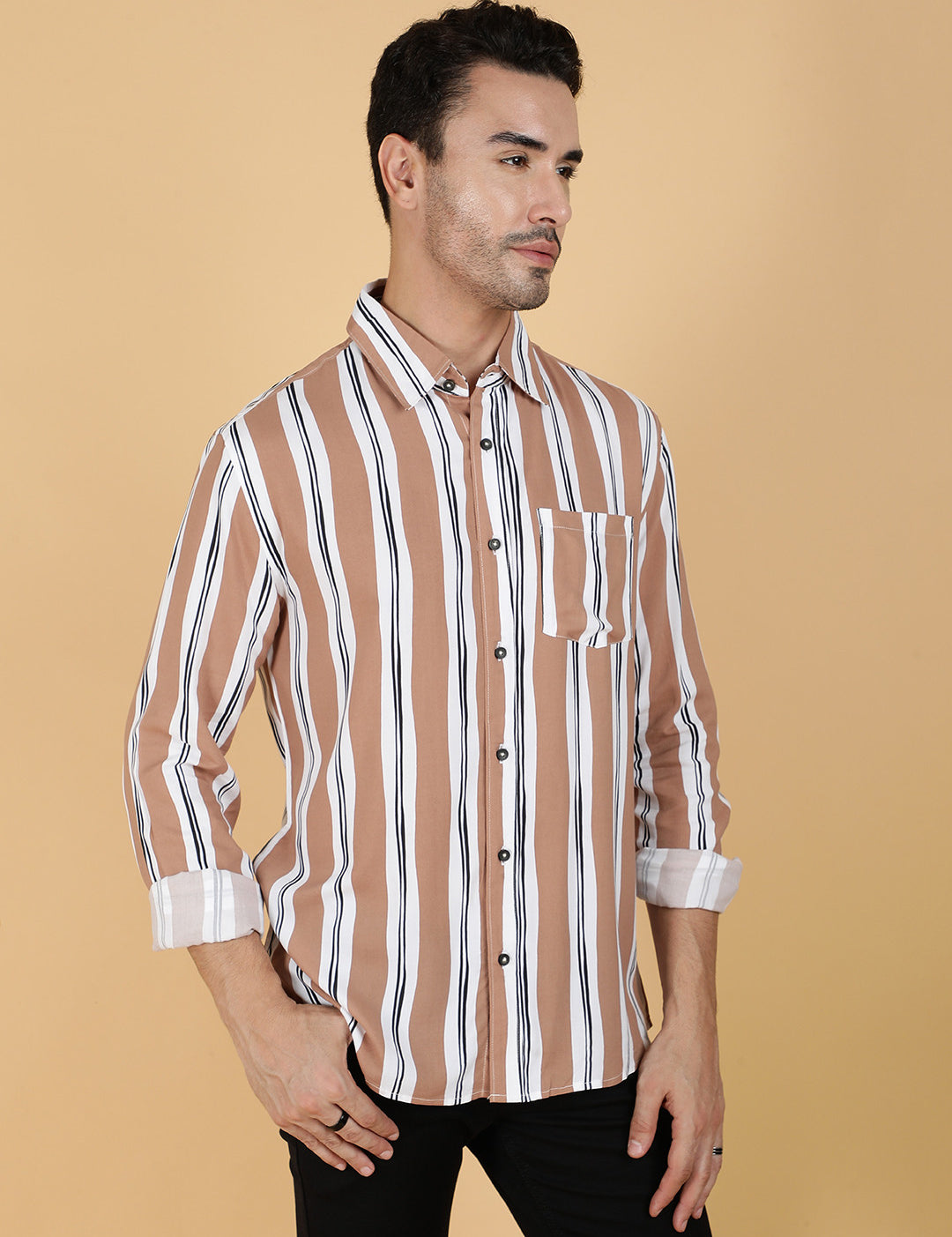 KOTTY Men Printed Casual Multicolor Shirt 