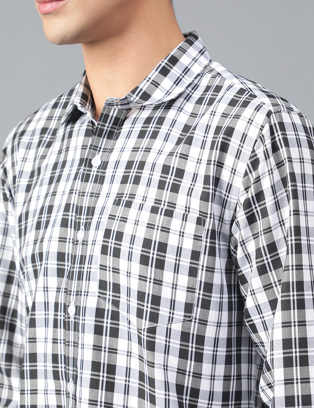KOTTY Men Checkered Casual Multicolor Shirt 