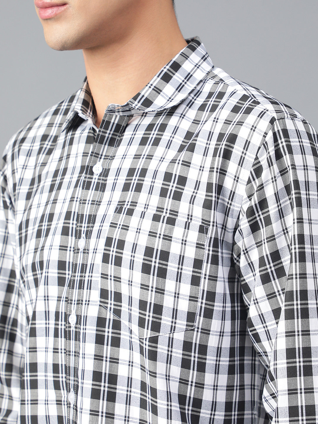KOTTY Men Checkered Casual Multicolor Shirt 
