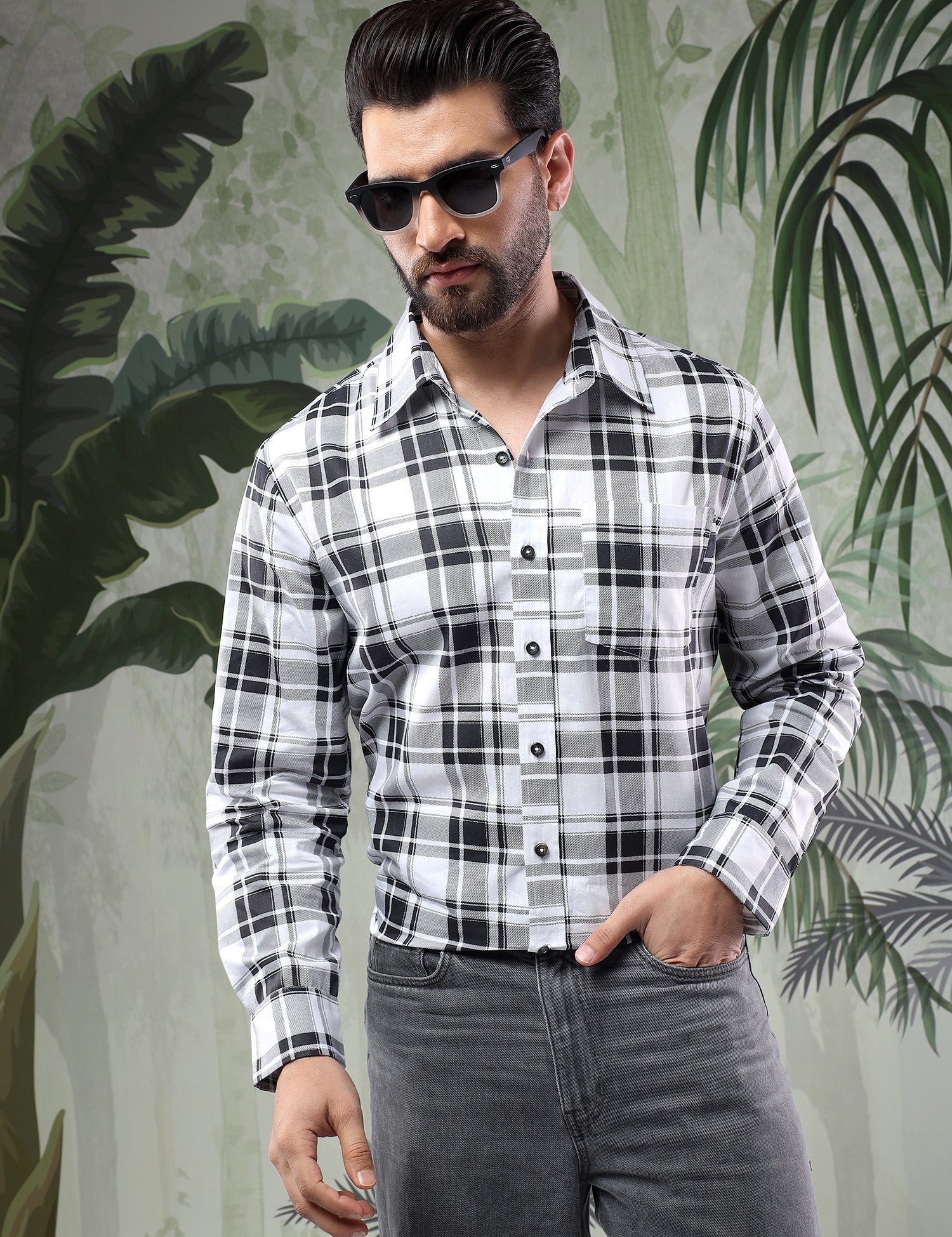 KOTTY Men Checkered Casual Multicolor Shirt 