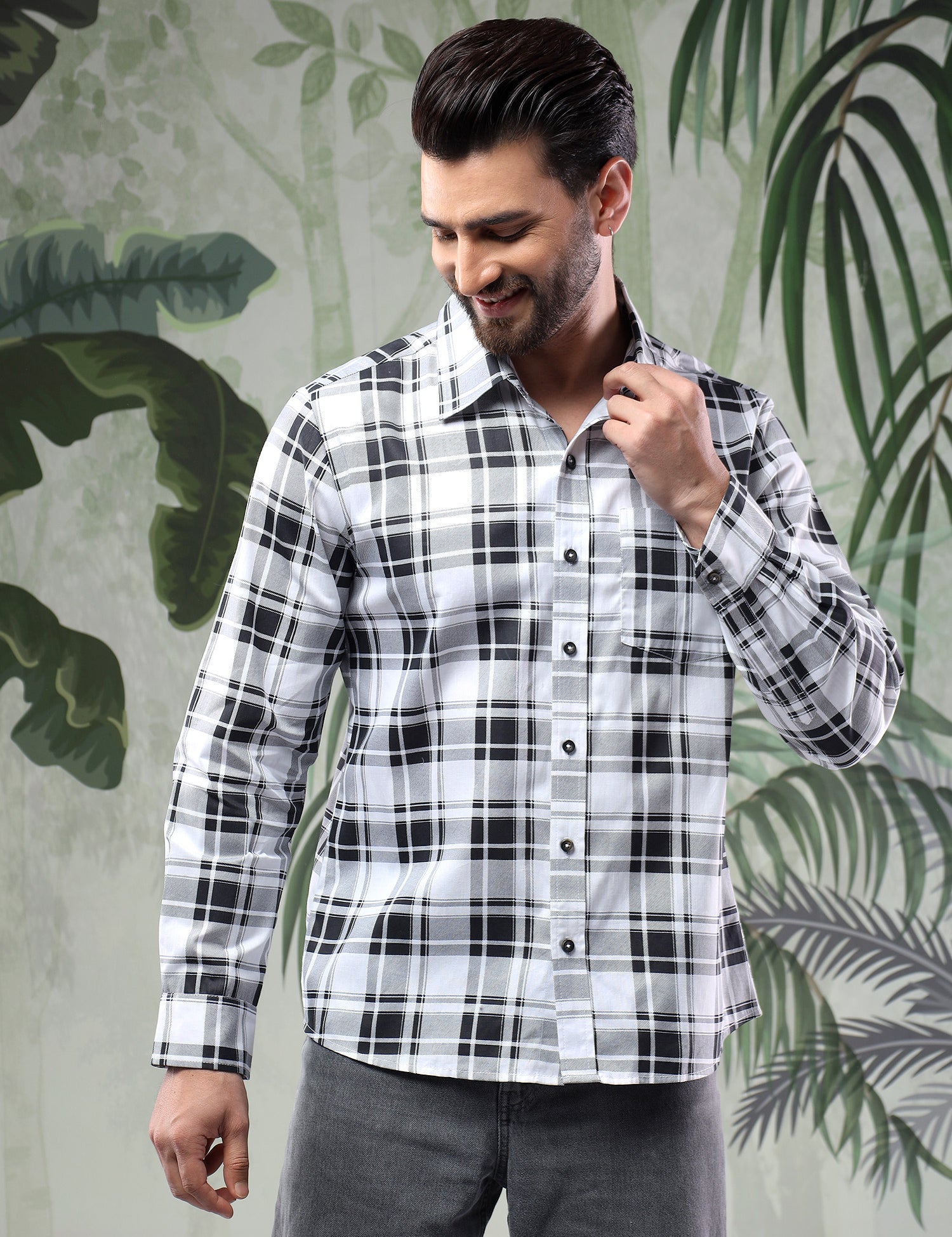 KOTTY Men Checkered Casual Multicolor Shirt 