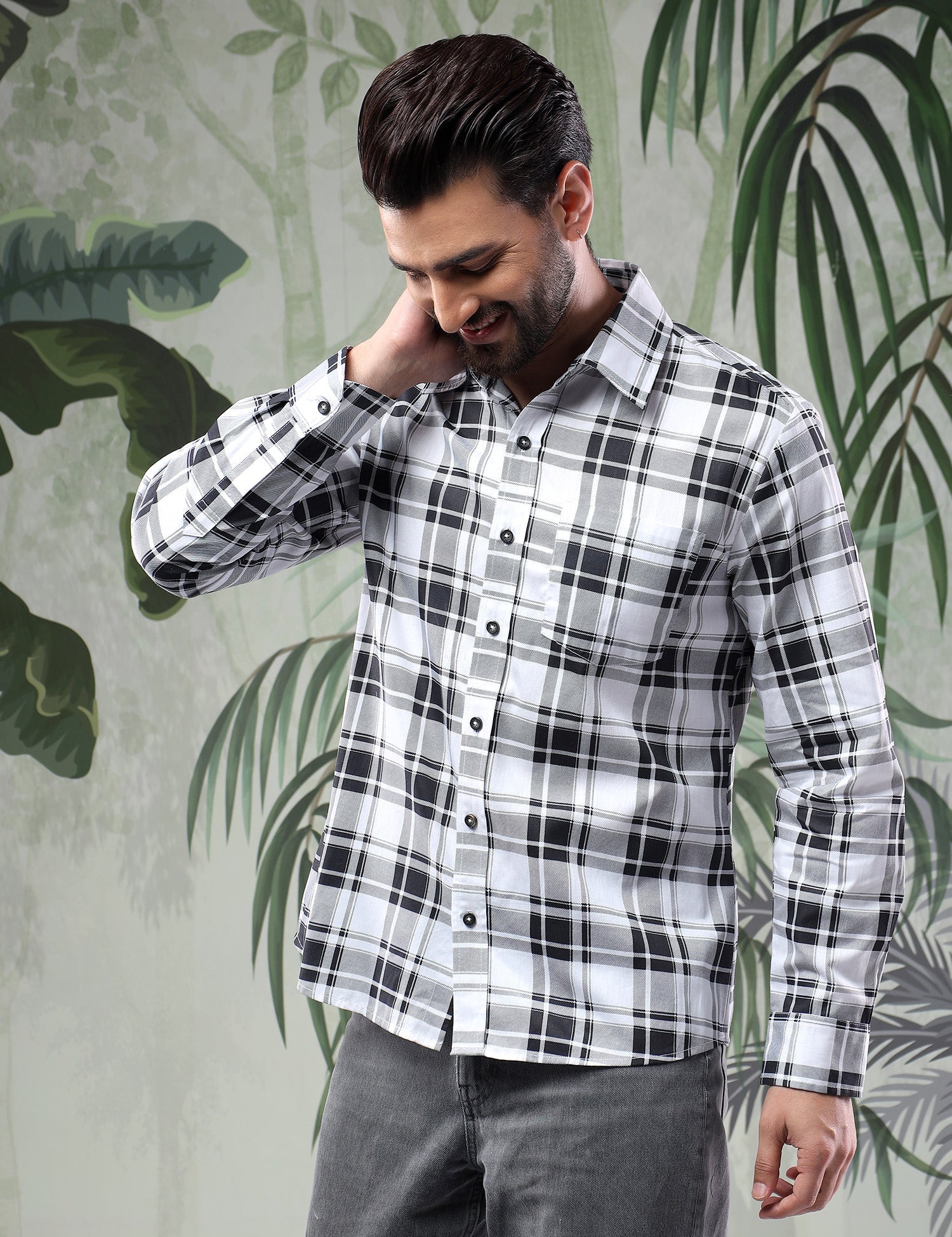 KOTTY Men Checkered Casual Multicolor Shirt 