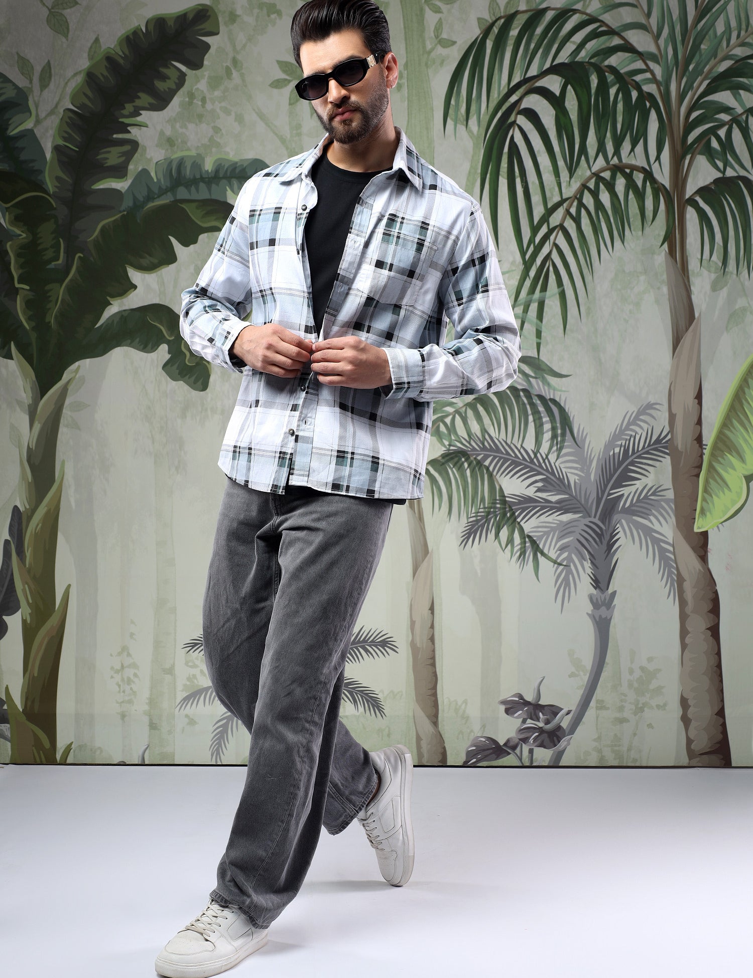 KOTTY Men Checkered Casual Multicolor Shirt 