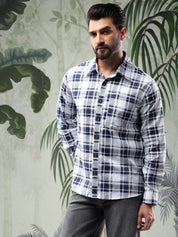 KOTTY Men Checkered Casual Multicolor Shirt 