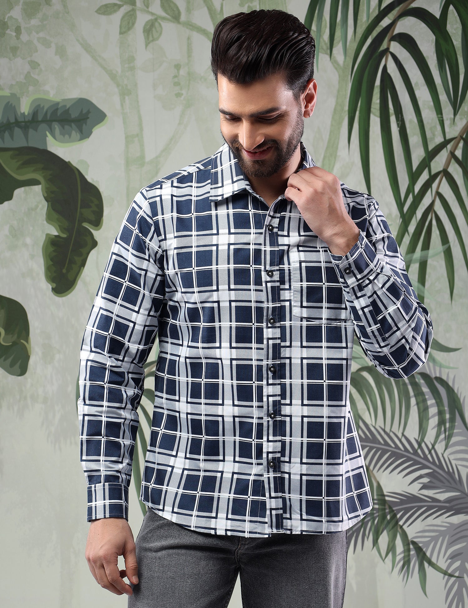 KOTTY Men Checkered Casual Multicolor Shirt 