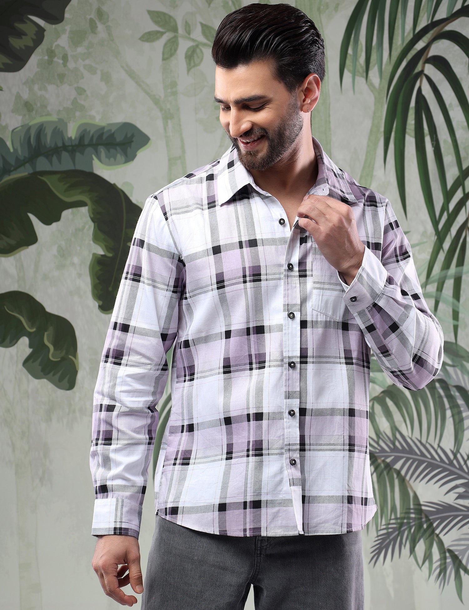 KOTTY Men Checkered Casual Multicolor Shirt 