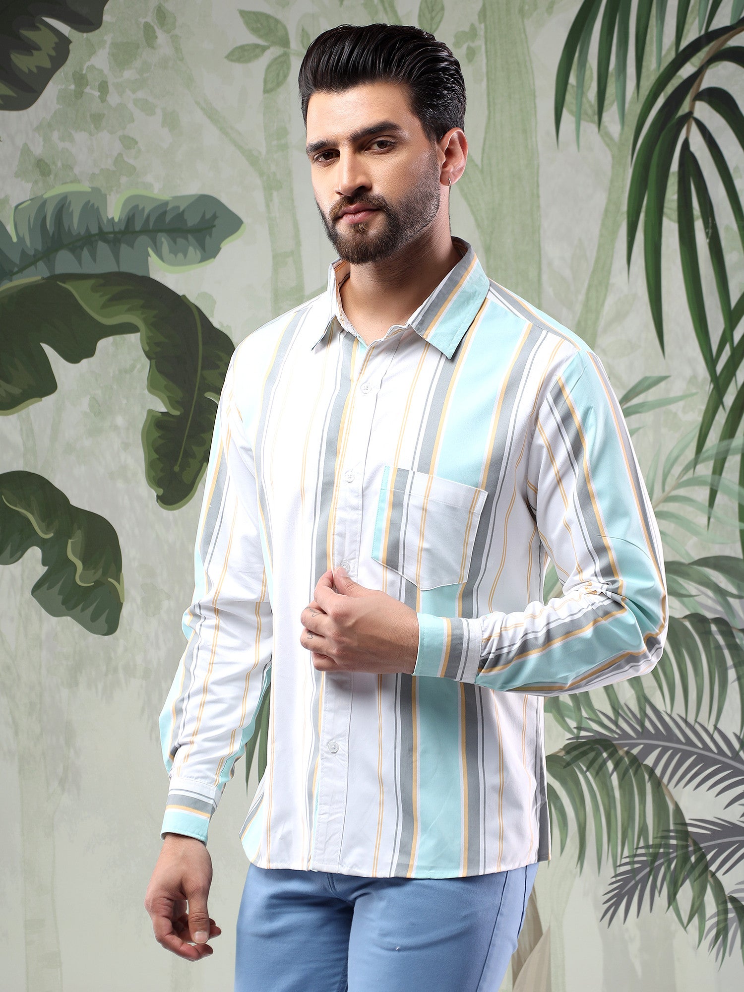 KOTTY Men Checkered Casual Multicolor Shirt 