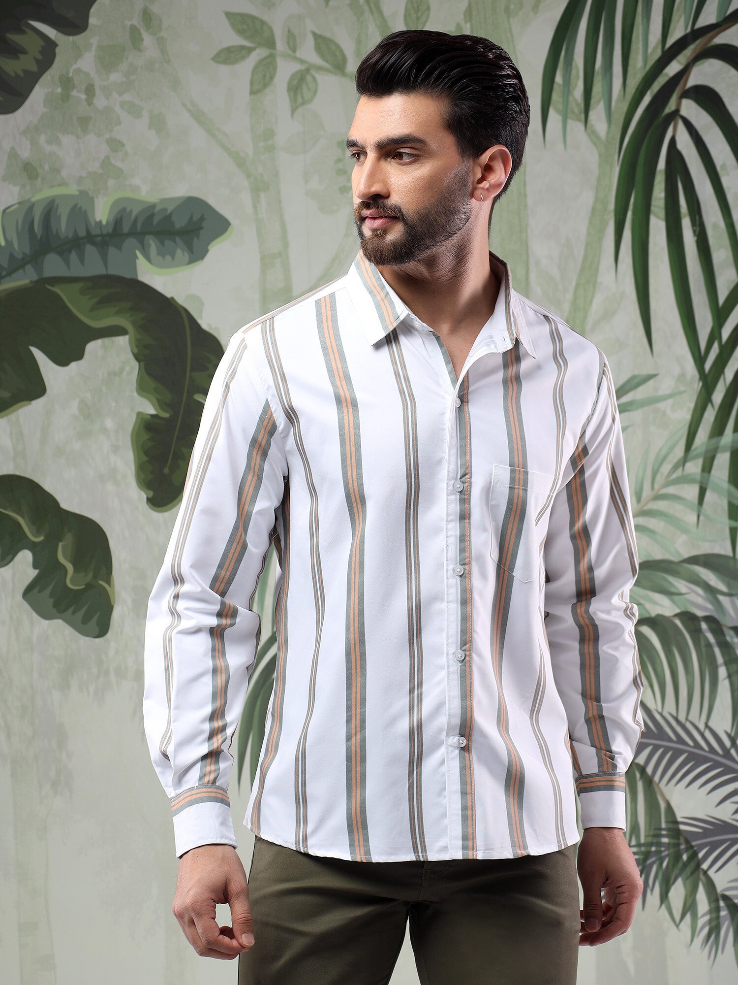 KOTTY Men Printed Casual Multicolor Shirt 