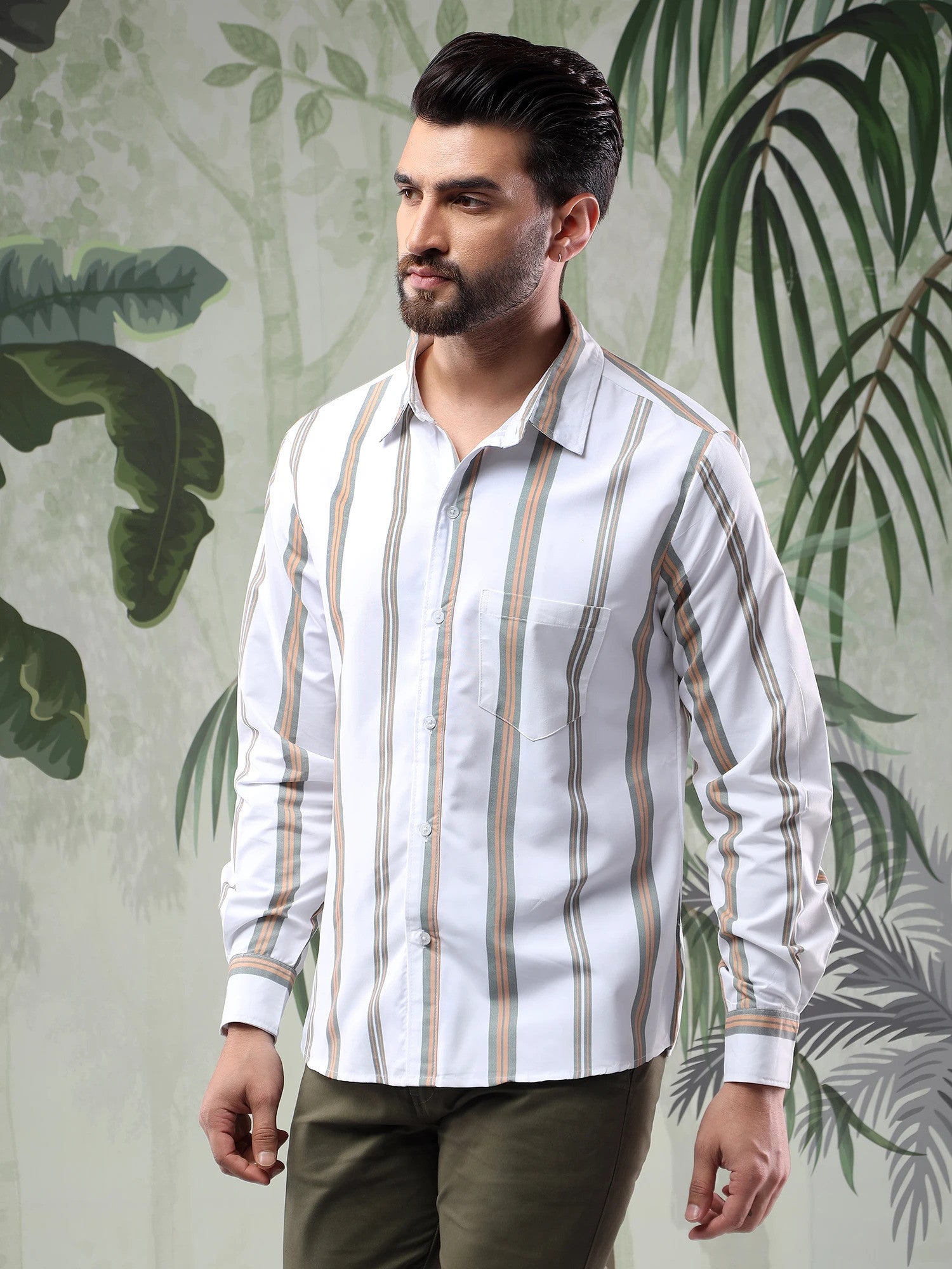 KOTTY Men Printed Casual Multicolor Shirt 