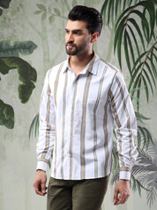 KOTTY Men Printed Casual Multicolor Shirt 