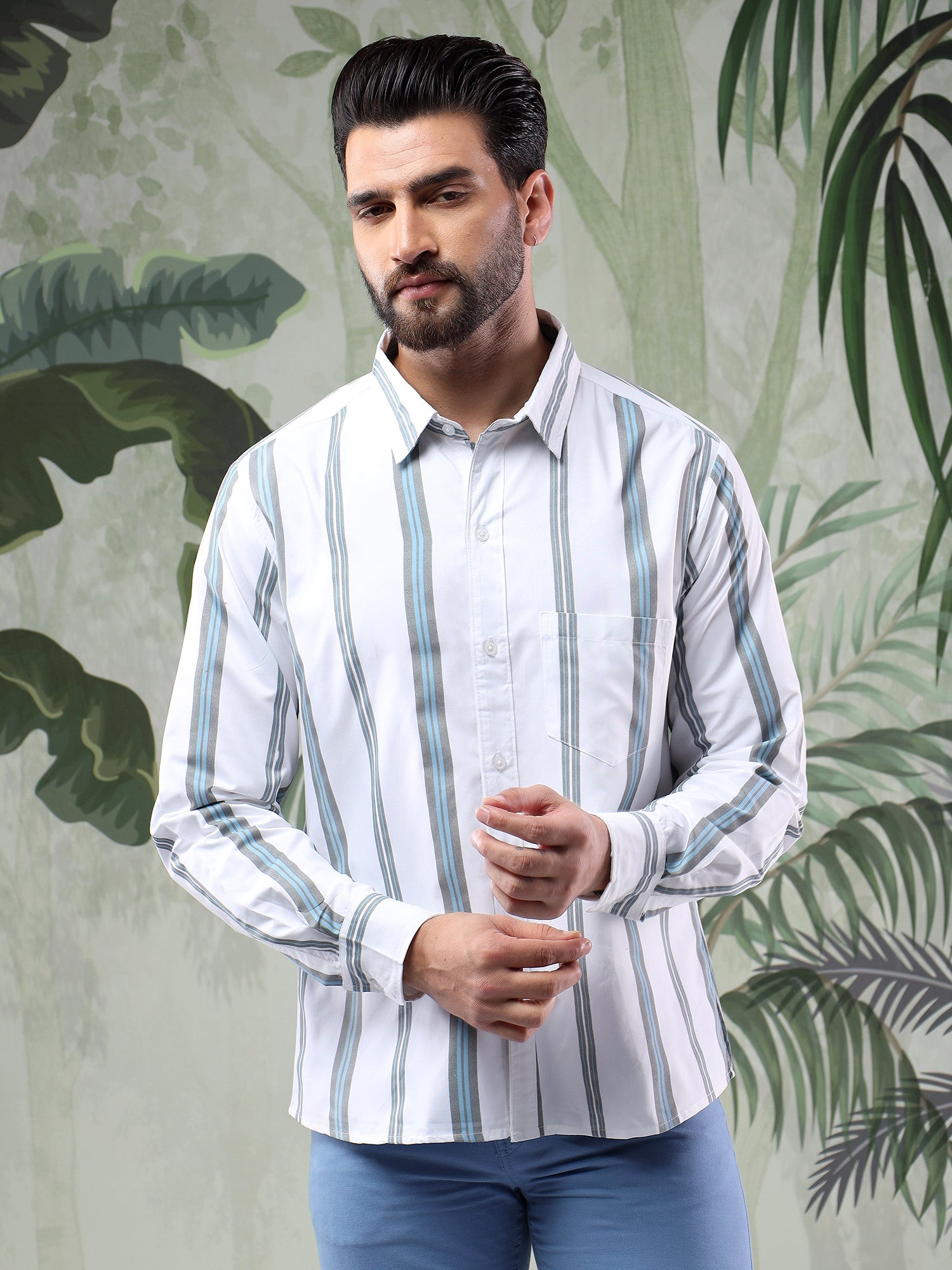 KOTTY Men Printed Casual Multicolor Shirt 