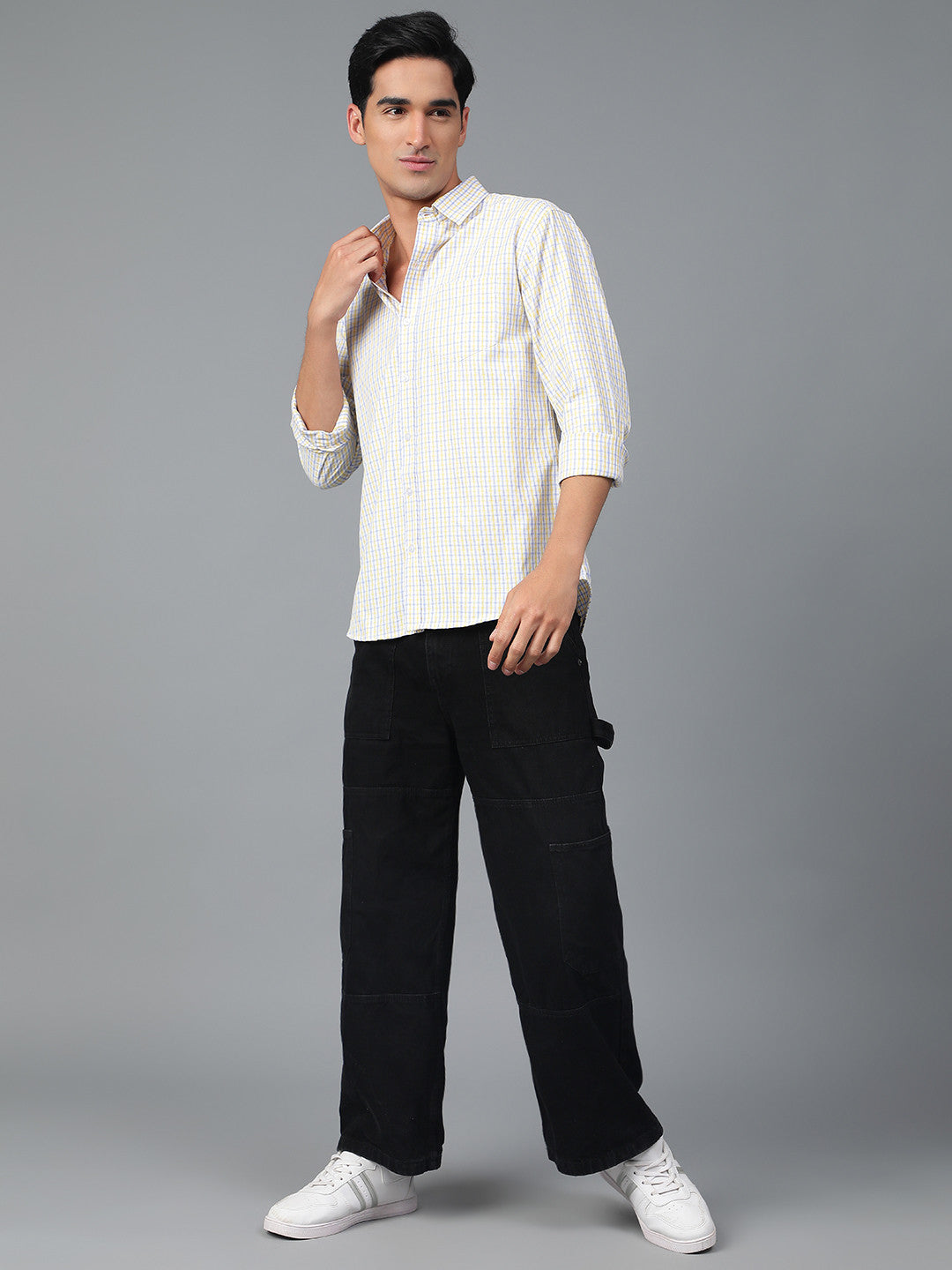 KOTTY Men Checkered Casual Multicolor Shirt 