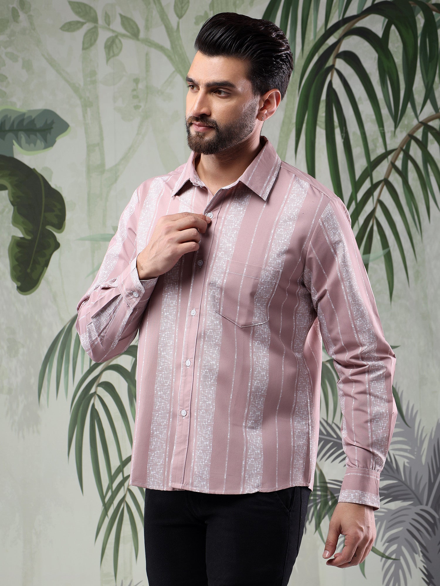 KOTTY Men Printed Casual Multicolor Shirt 