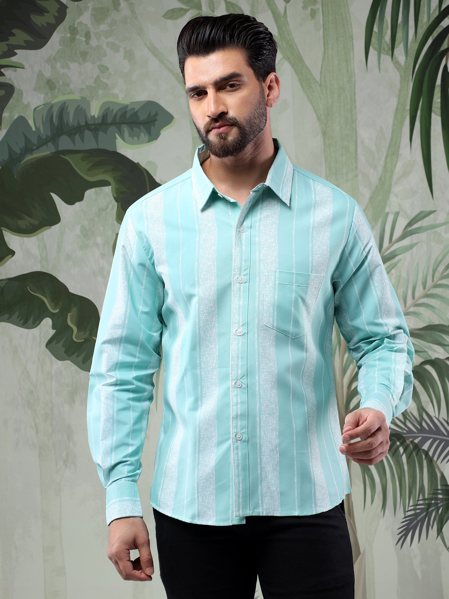KOTTY Men Printed Casual Multicolor Shirt 