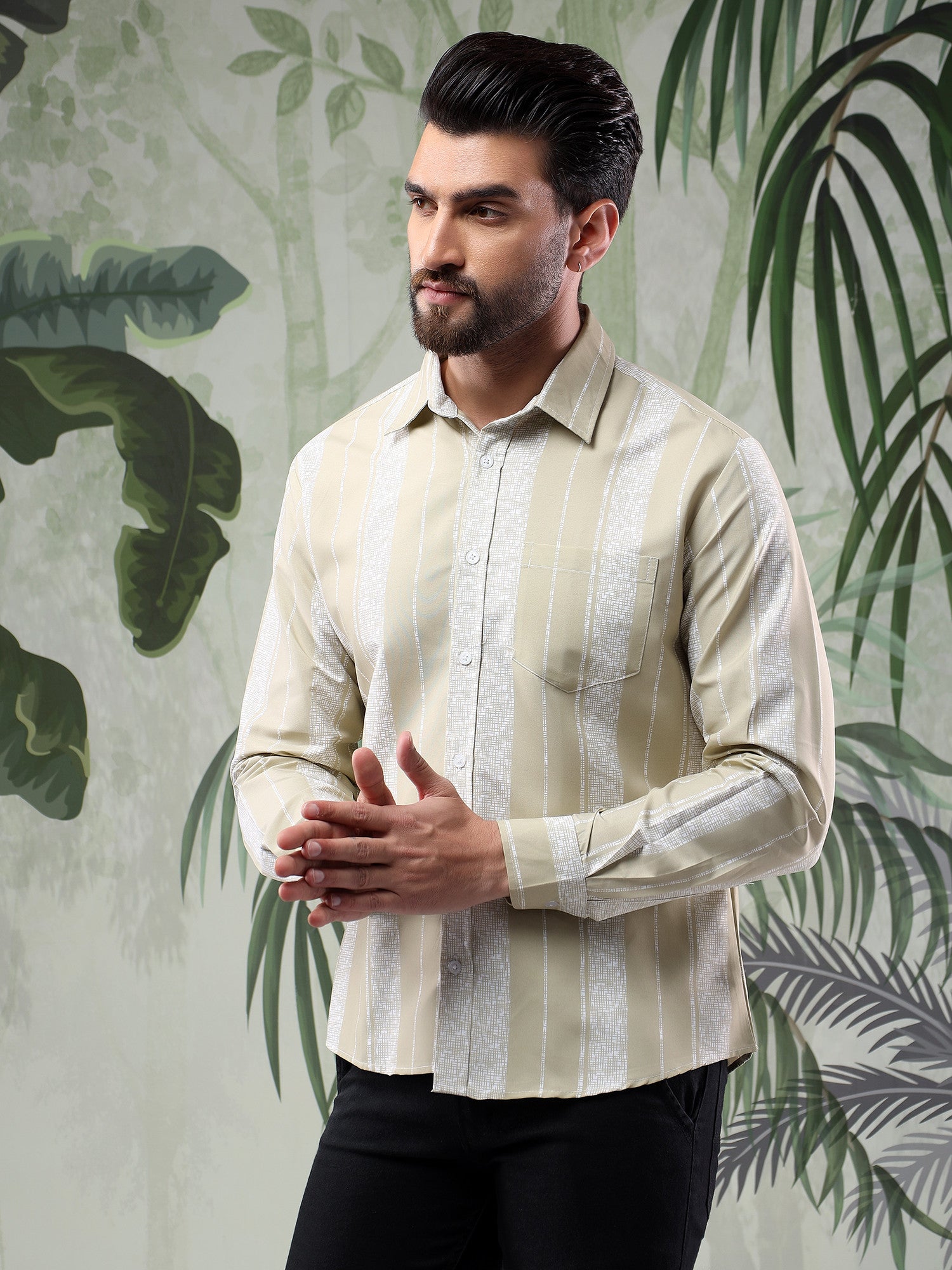 KOTTY Men Printed Casual Multicolor Shirt 