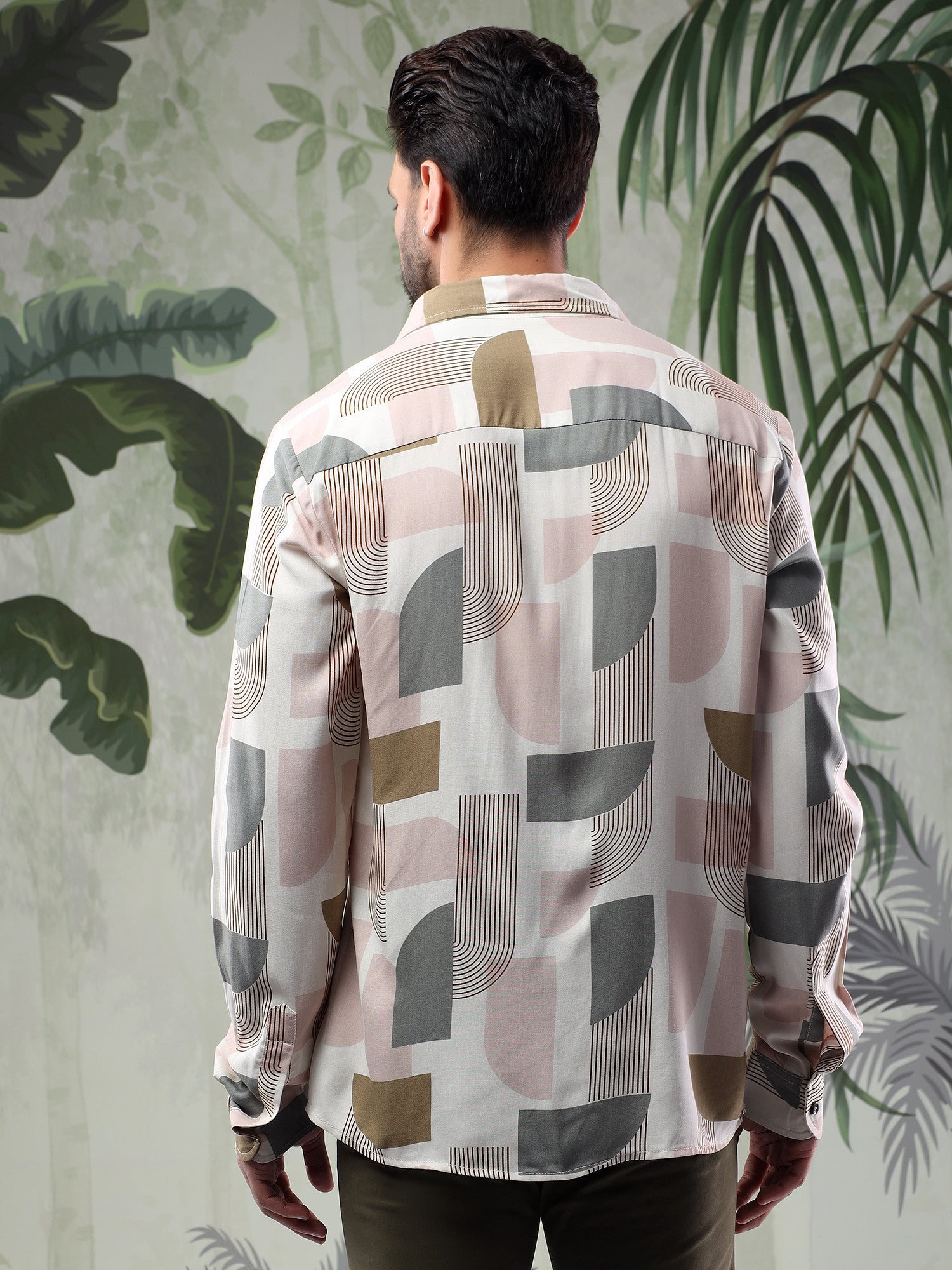 KOTTY Men Printed Casual Multicolor Shirt 