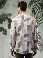 KOTTY Men Printed Casual Multicolor Shirt 