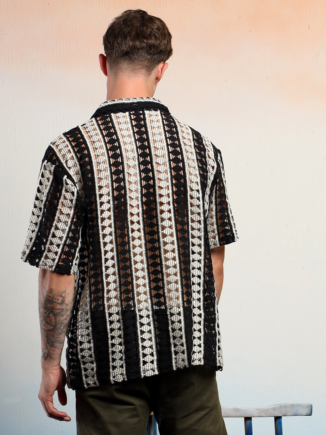 KOTTY Men Striped Casual Multicolor Shirt 