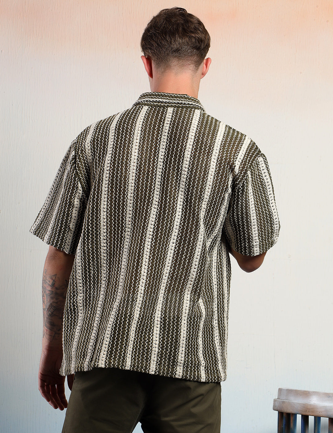 KOTTY Men Striped Casual Multicolor Shirt 