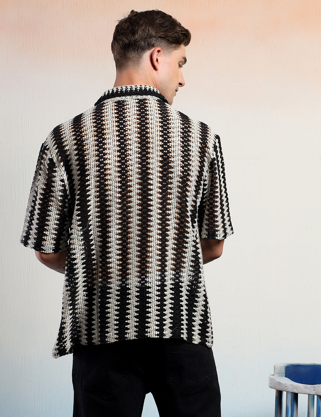 KOTTY Men Striped Casual Multicolor Shirt 
