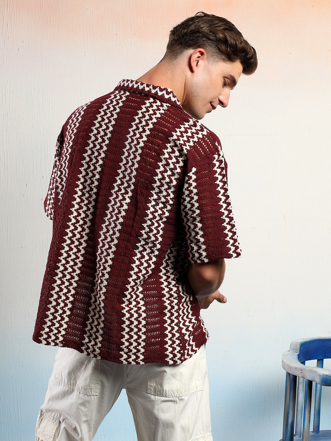 KOTTY Men Striped Casual Multicolor Shirt 