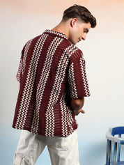 KOTTY Men Striped Casual Multicolor Shirt 
