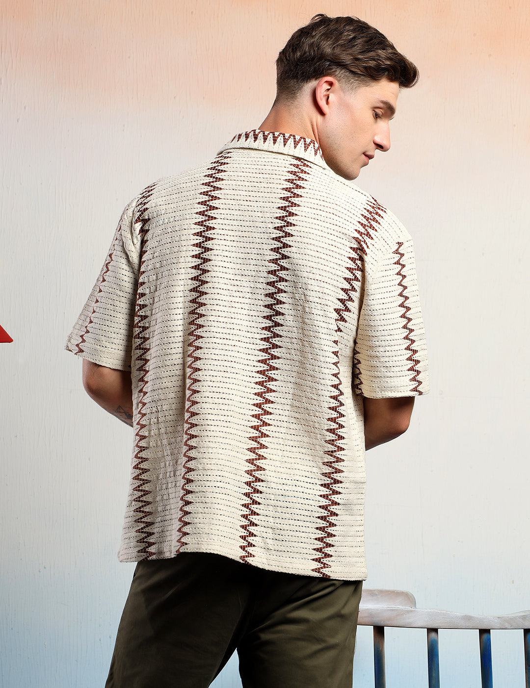 KOTTY Men Striped Casual Multicolor Shirt 
