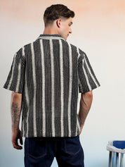 KOTTY Men Striped Casual Multicolor Shirt 