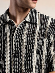 KOTTY Men Striped Casual Multicolor Shirt 