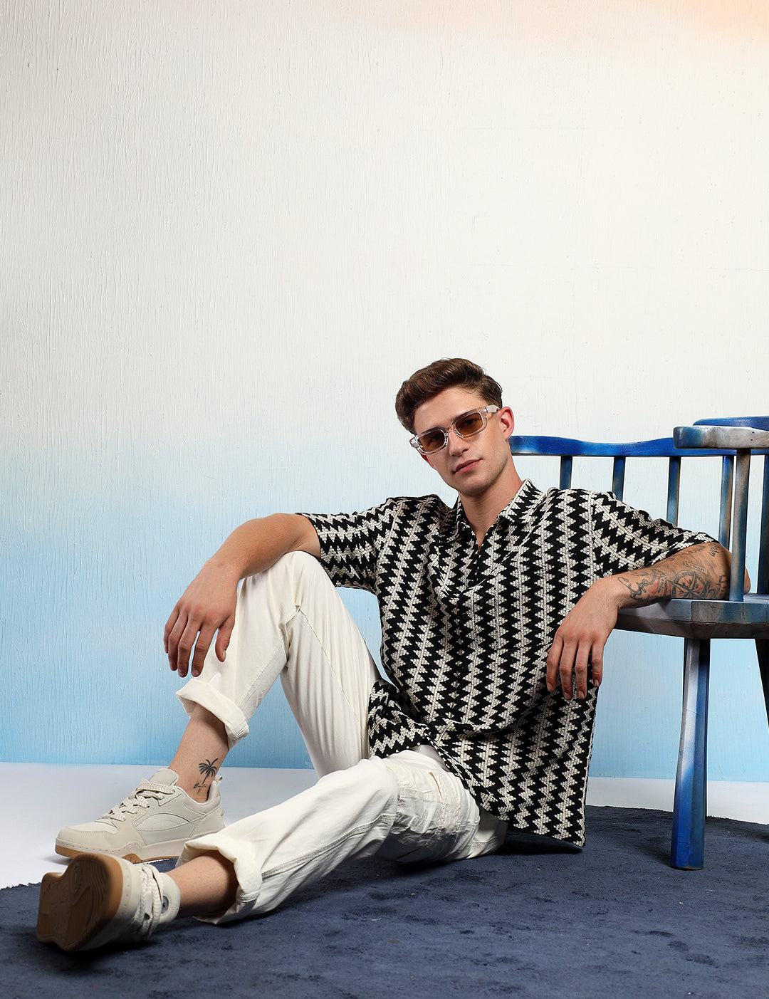 KOTTY Men Striped Casual Multicolor Shirt 