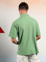 KOTTY Men Solid Casual Green Shirt 