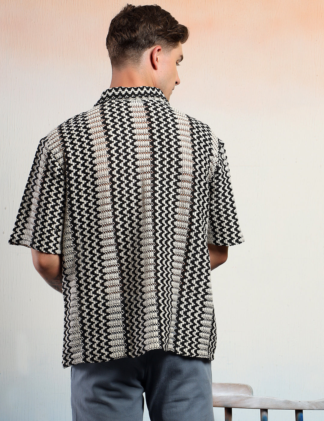 KOTTY Men Striped Casual Multicolor Shirt 