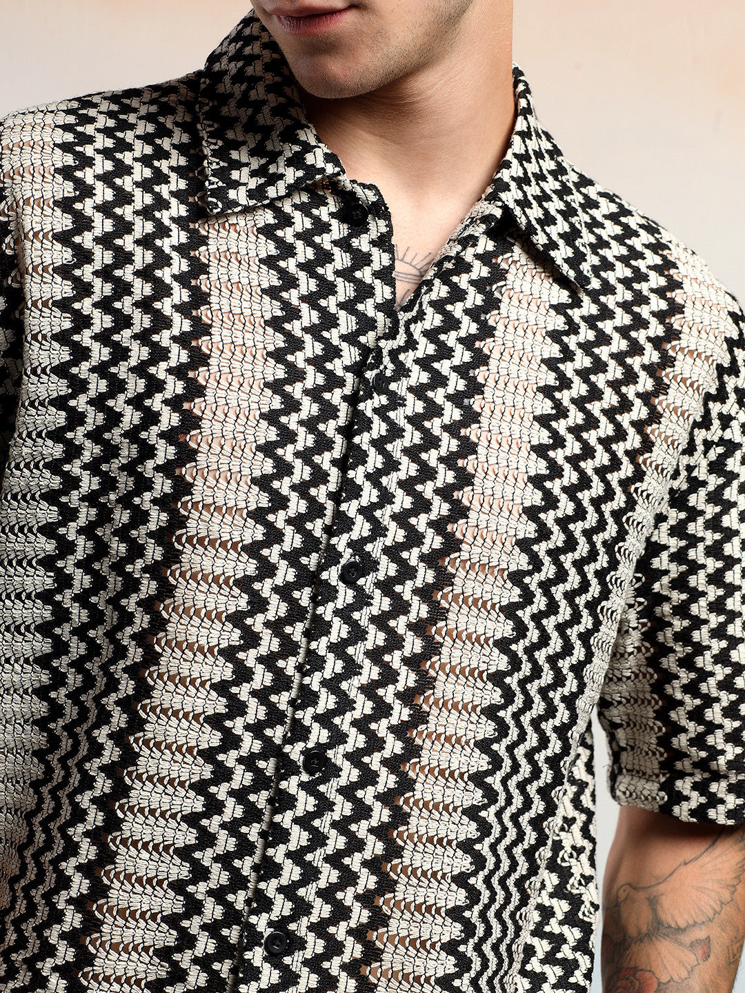 KOTTY Men Striped Casual Multicolor Shirt 