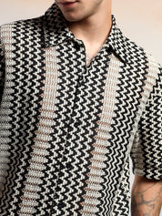 KOTTY Men Striped Casual Multicolor Shirt 