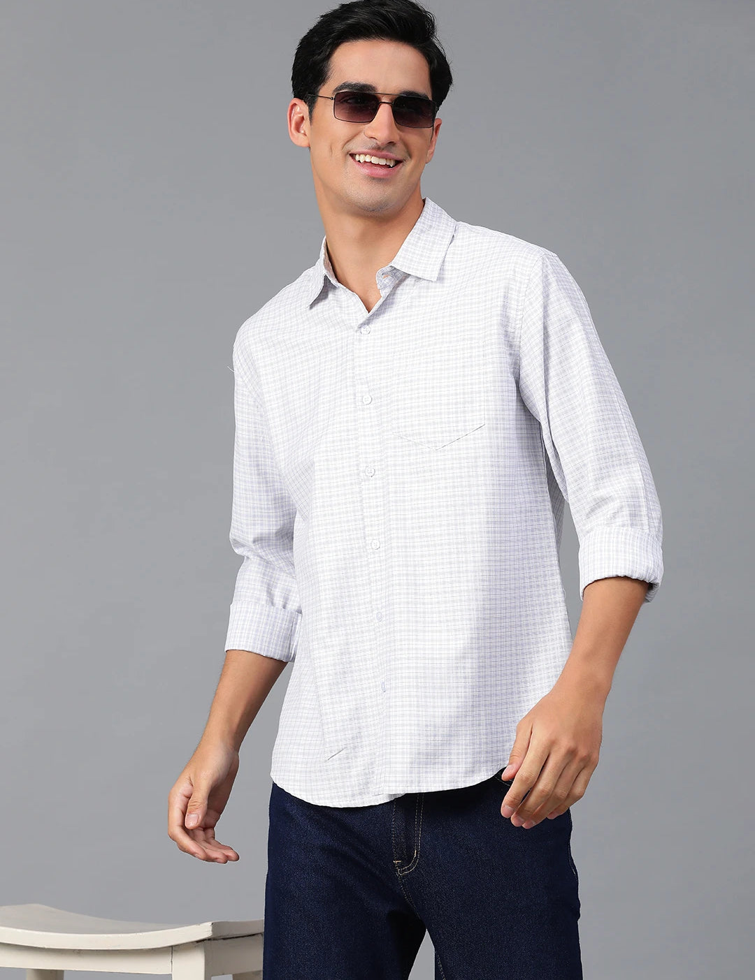 KOTTY Men Checkered Casual Multicolor Shirt 