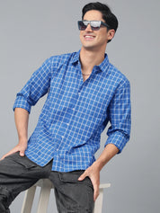 KOTTY Men Checkered Casual Multicolor Shirt 