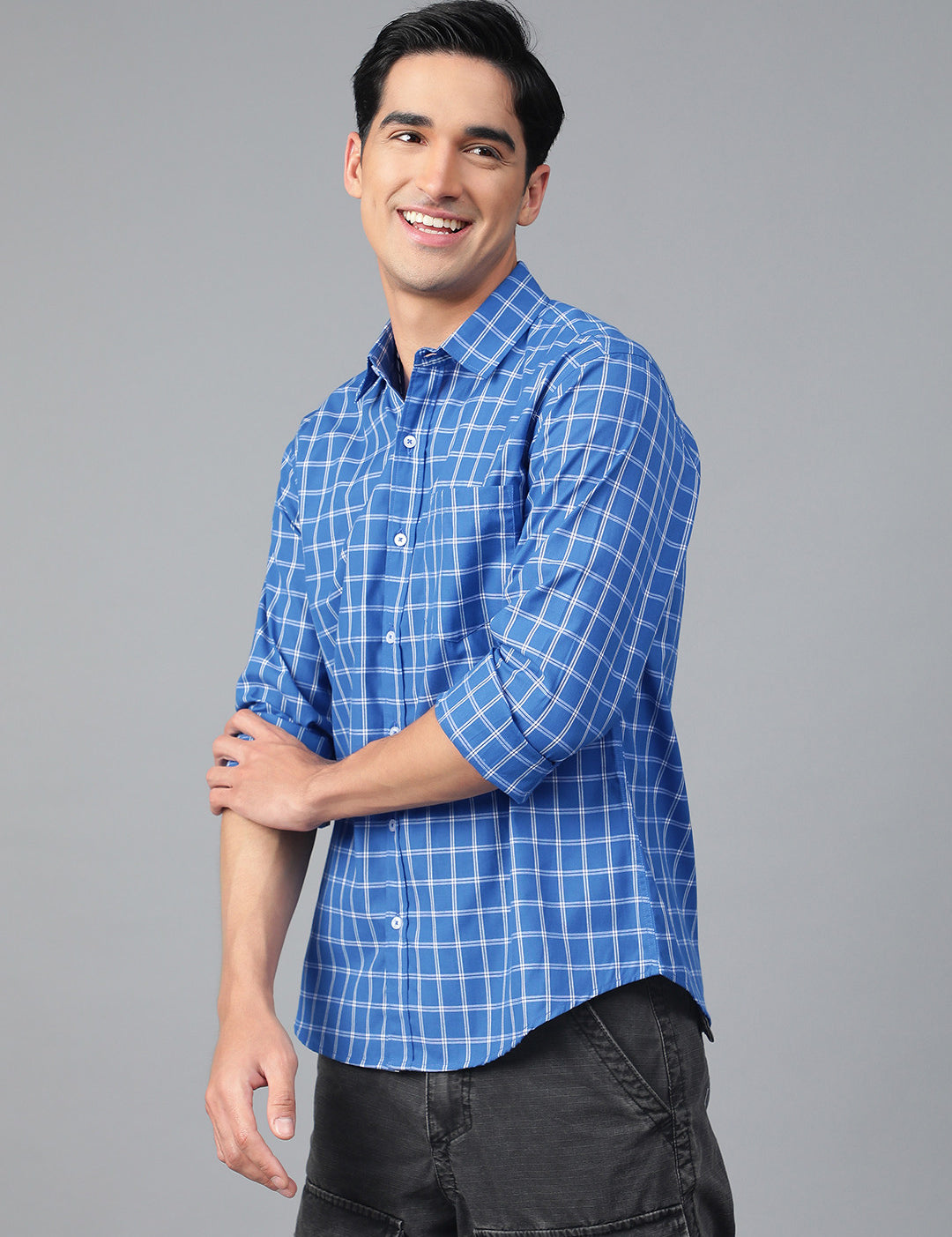 KOTTY Men Checkered Casual Multicolor Shirt 