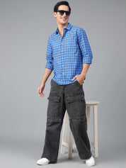 KOTTY Men Checkered Casual Multicolor Shirt 