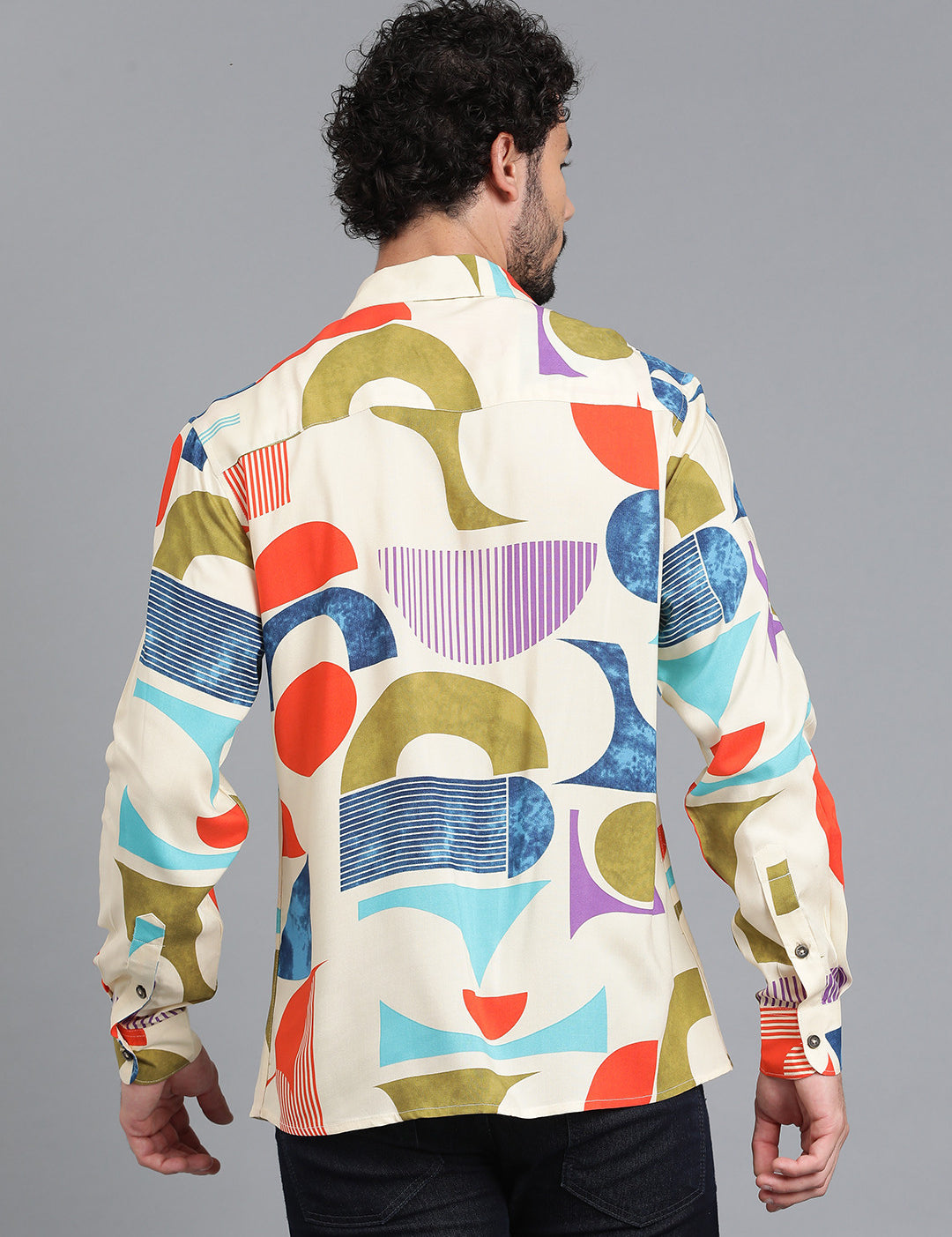 KOTTY Men Printed Casual Multicolor Shirt 