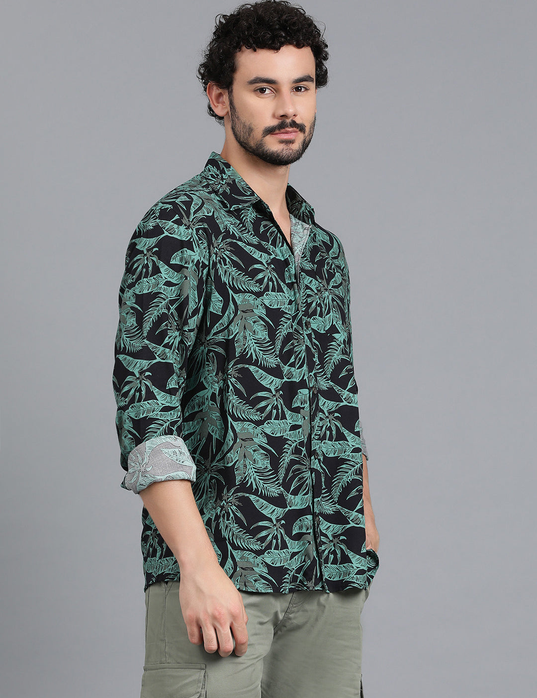 KOTTY Men Printed Casual Multicolor Shirt 