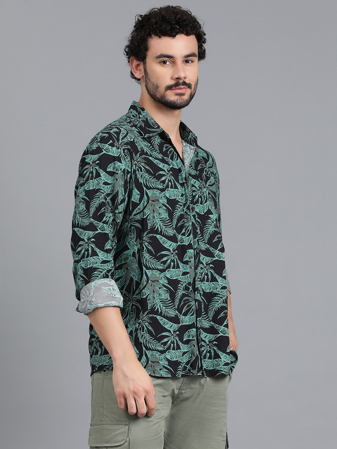 KOTTY Men Printed Casual Multicolor Shirt 