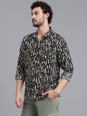 KOTTY Men Printed Casual Multicolor Shirt 
