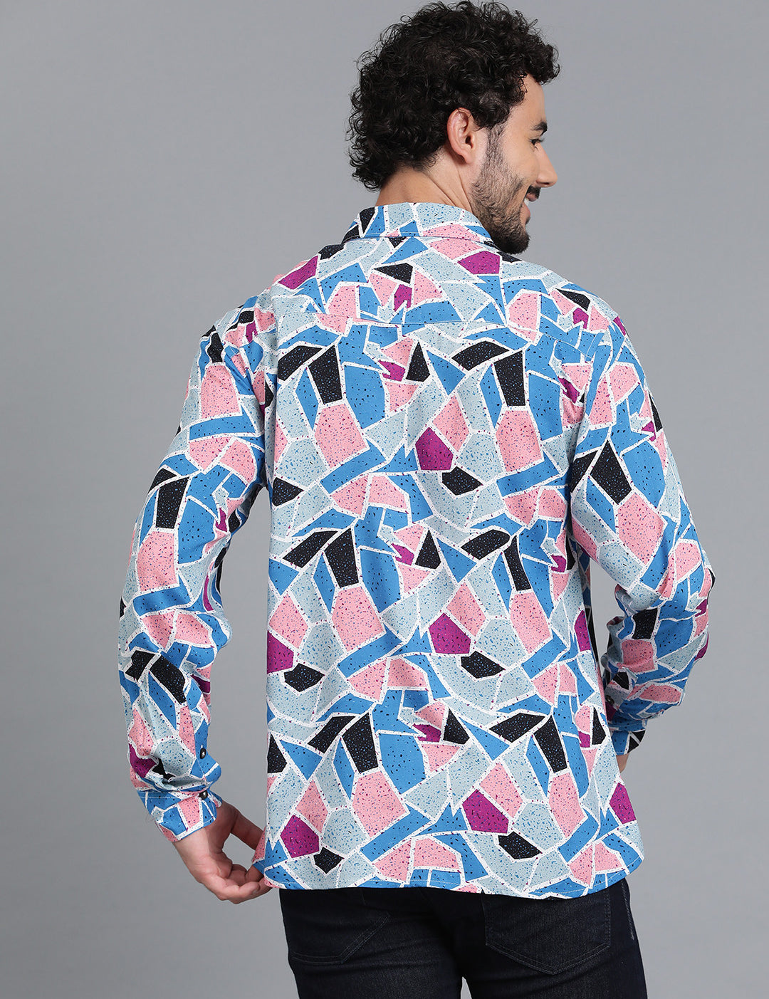 KOTTY Men Printed Casual Multicolor Shirt 