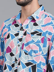 KOTTY Men Printed Casual Multicolor Shirt 