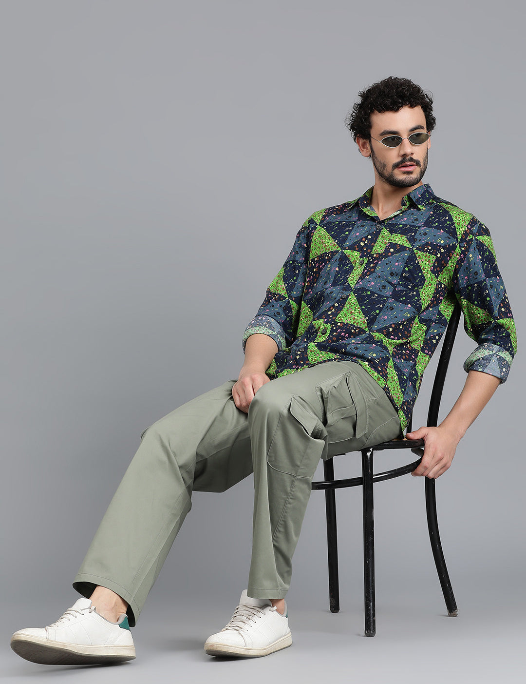 KOTTY Men Printed Casual Multicolor Shirt 