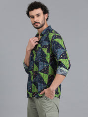 KOTTY Men Printed Casual Multicolor Shirt 