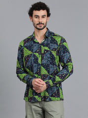 KOTTY Men Printed Casual Multicolor Shirt 