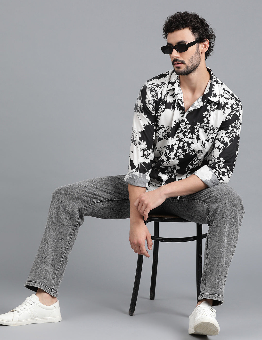 KOTTY Men Printed Casual Multicolor Shirt 
