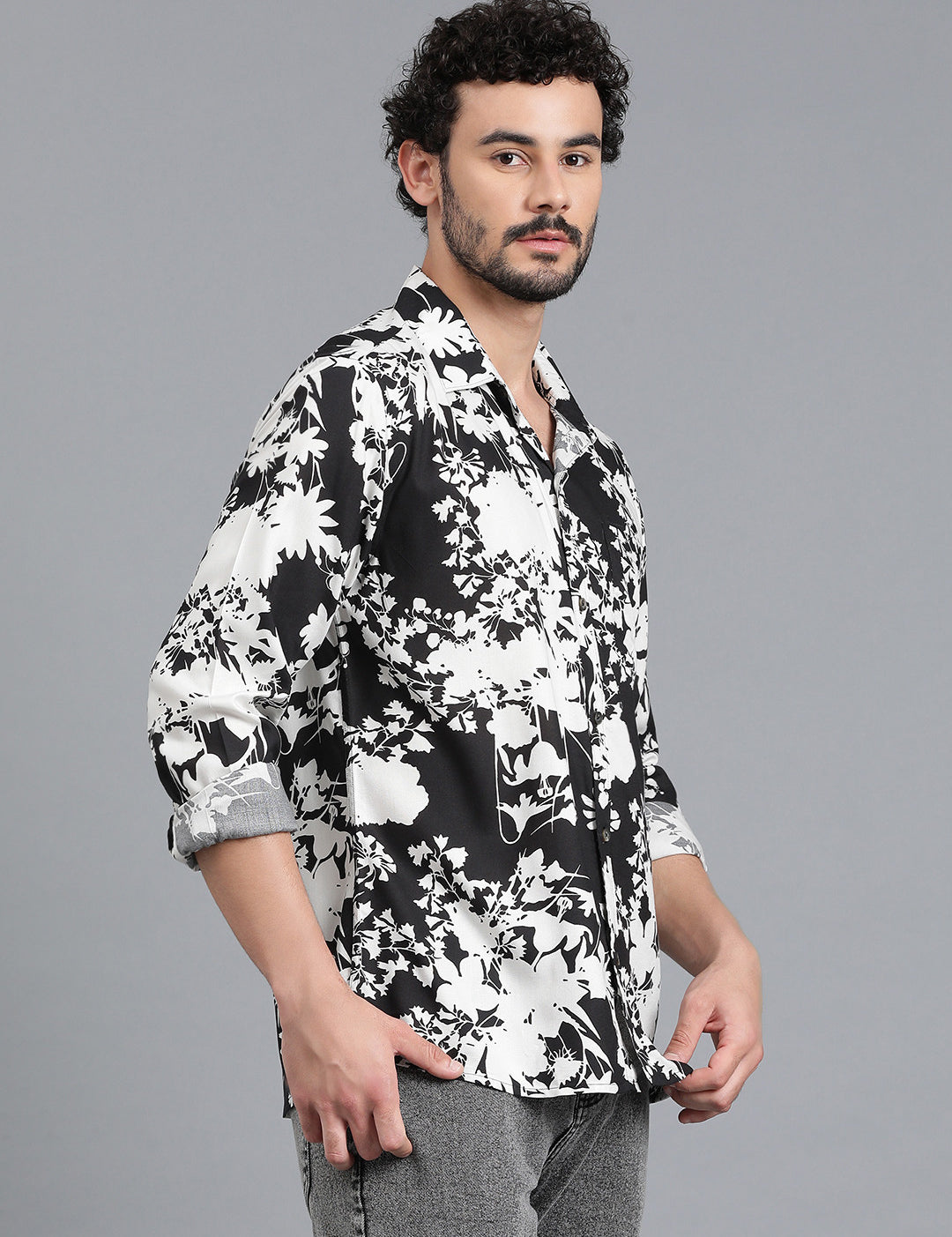 KOTTY Men Printed Casual Multicolor Shirt 