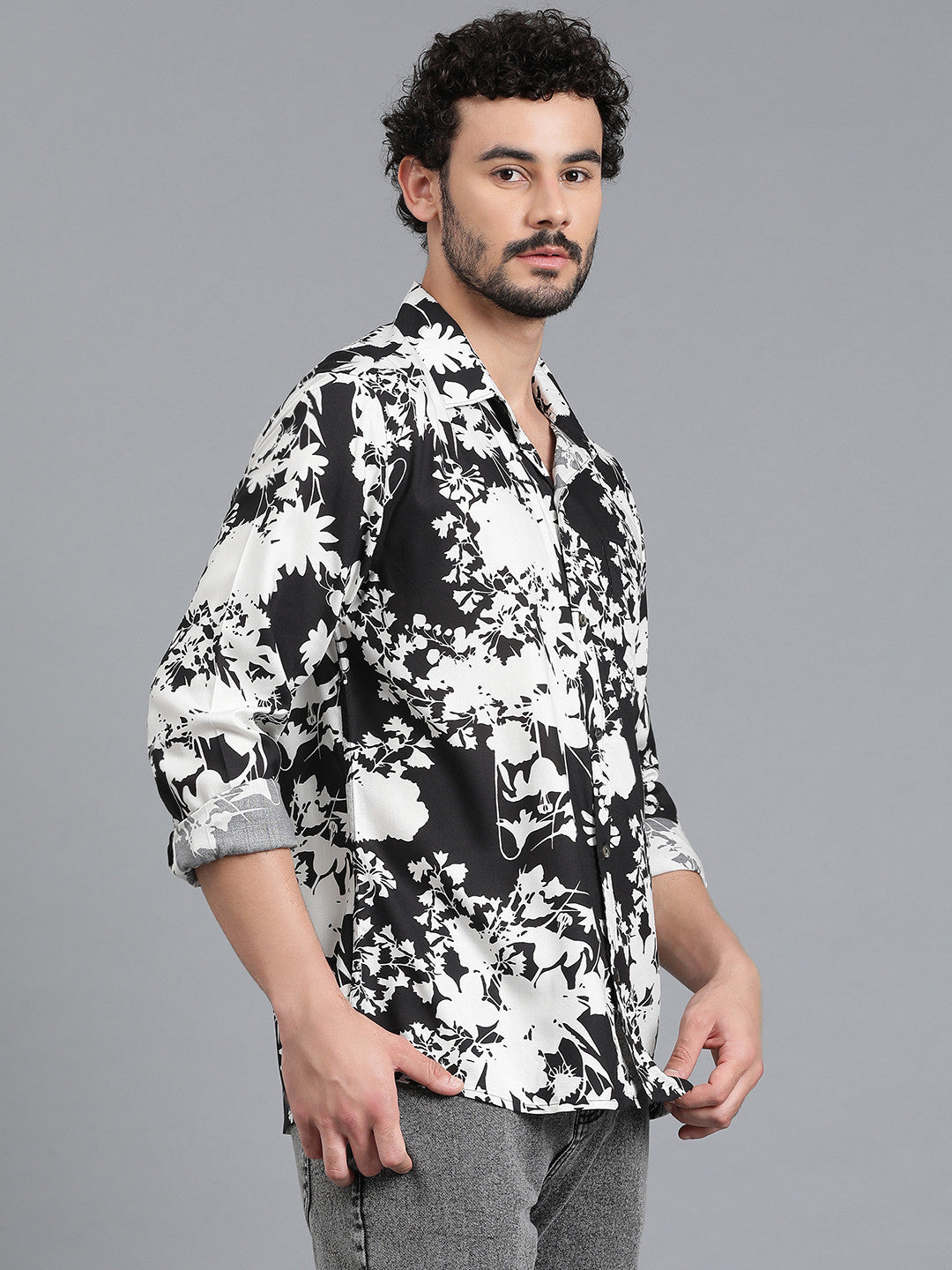 KOTTY Men Printed Casual Multicolor Shirt 